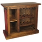 Small Red Painted Wood Bar