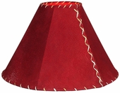 Pigskin Lamp Shade Red - 3 Sizes