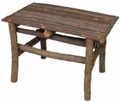Small Rustic Twig Side Table - With Bark
