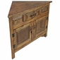 Small Rustic Wood Corner Cabinet