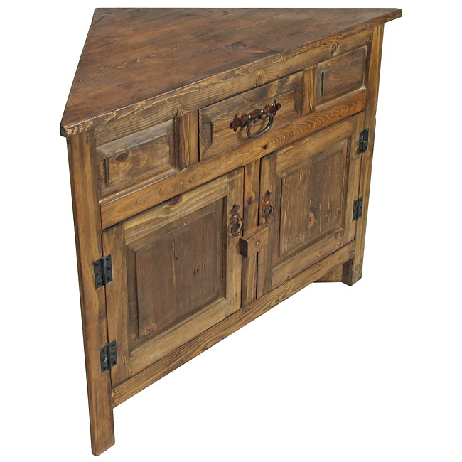 Small Rustic Wood Corner with Two Doors