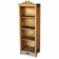 Small Rustic Wood Santa Fe Bookcase - Natural