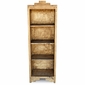 Small Rustic Wood Santa Fe Bookcase - Natural