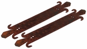 Small Rusty Iron Strap   - Set of 2