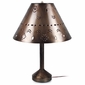 Small Southwest Punched Tin Table Lamp