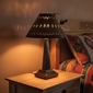 Small Southwest Tin Lamp - Tapered Base with S-Shade