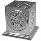 Small Square Natural Punched Tin Mexican Luminarias - Set of 2