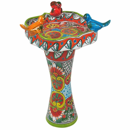 Small Talavera Birdbath