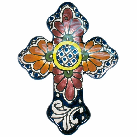 Small Talavera Clover Cross
