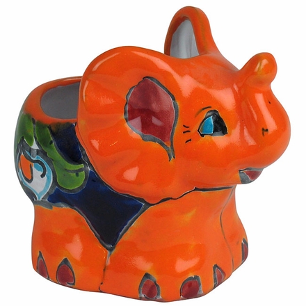 Small Talavera Elephant Flower Pot