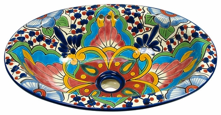 Small Talavera Mexican Sink