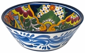 Small Talavera Round Serving Bowl