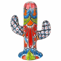 Small Talavera Saguaro Statue
