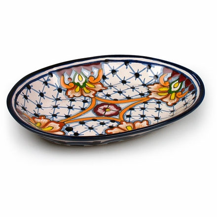 Small Talavera Sauce Dish - Rosario Pattern