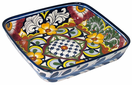 Small Talavera Square Casserole Dish