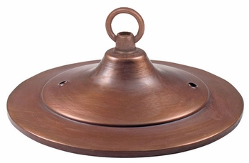 Small Tin Ridged Ceiling Plate 4.5