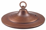 Small Tin Ridged Ceiling Plate 4.5" Dia.