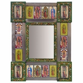 Small Virgin Folk Art Mirror