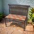 Small Wrought Iron Bench with Talavera Tiles