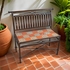 Small Wrought Iron Bench with Talavera Tiles