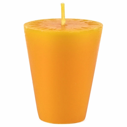 Small Yellow Cone Candles for Sugar Mold Candle Holders - Set of 4