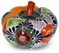Smiling Talavera Jack-o-Lantern Pumpkin