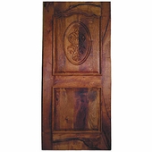 Solid Mesquite Door with Carving