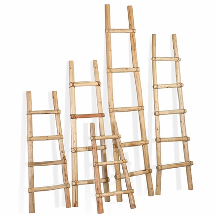 Southwest Kiva Ladders - Rustic Log Blanket Ladders