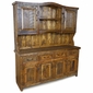 Southwest Ranch Rustic Wood China Hutch