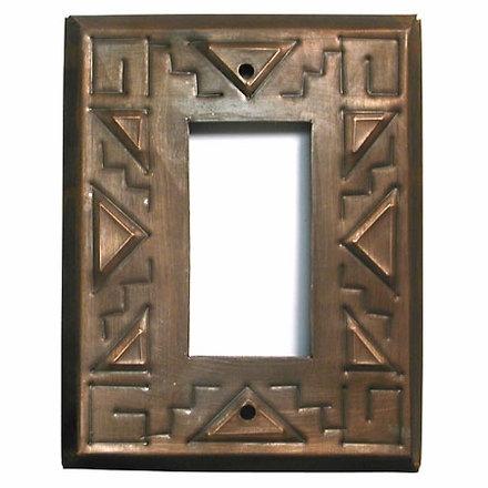 Southwest Rocker Switchplate - Aged Tin