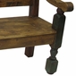 Southwest Style Painted Wood Bench