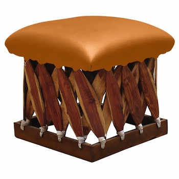 Square Cushioned Footstool