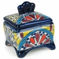 Square Talavera Jewelry Box with Lid