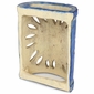 Sun Face Southwest Painted Clay Wall Sconce