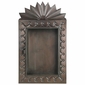 Sunburst Mexican Tin Shadow Box - Hinged Glass Door