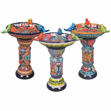 Talavera Birdbath