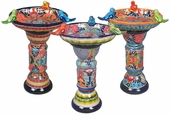 Talavera Birdbath