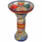 Talavera Birdbath with Frogs