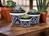 Talavera Blue & White Flower Pots - Set of Three