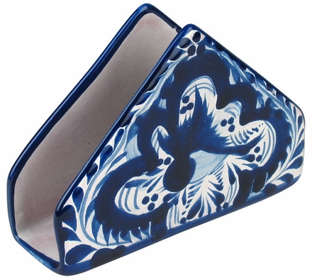 Talavera Blue & White Napkin Holder