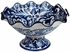 Talavera Blue & White Scallop Fruit Bowl with Base