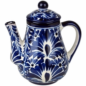 Talavera Blue & White Tea Pot