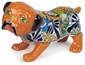 Talavera Bull Dog Statue