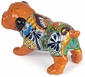 Talavera Bull Dog Statue