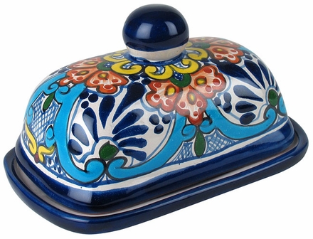 Talavera Butter Dish - Margarita Pattern
