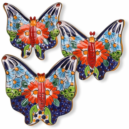 Talavera Butterflies - Set of Three