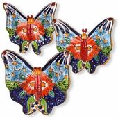 Talavera Butterflies - Set of Three