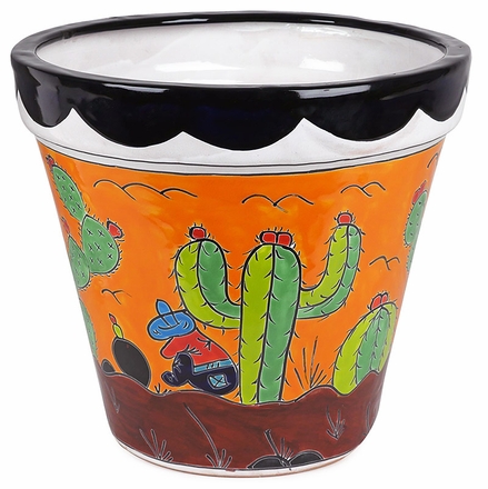 Talavera Cactus Pot