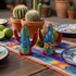 Talavera Cactus Salt & Pepper Shakers - Pair
