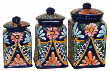 Talavera Canister Set - Square